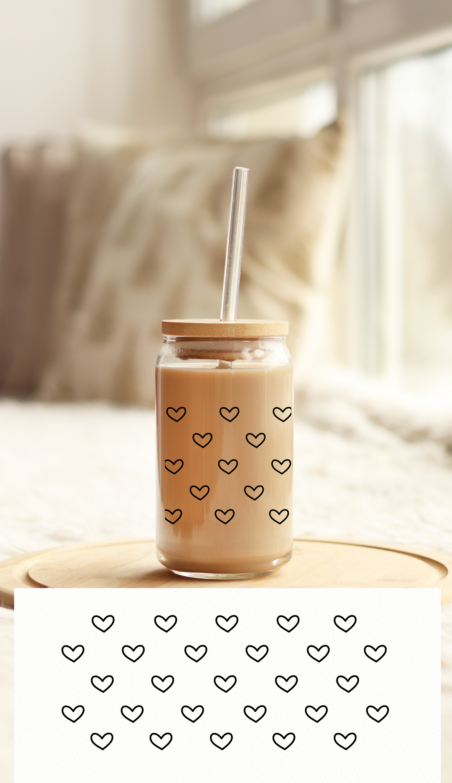 UV DTF Libbey Cup Wrap Love & Valentine