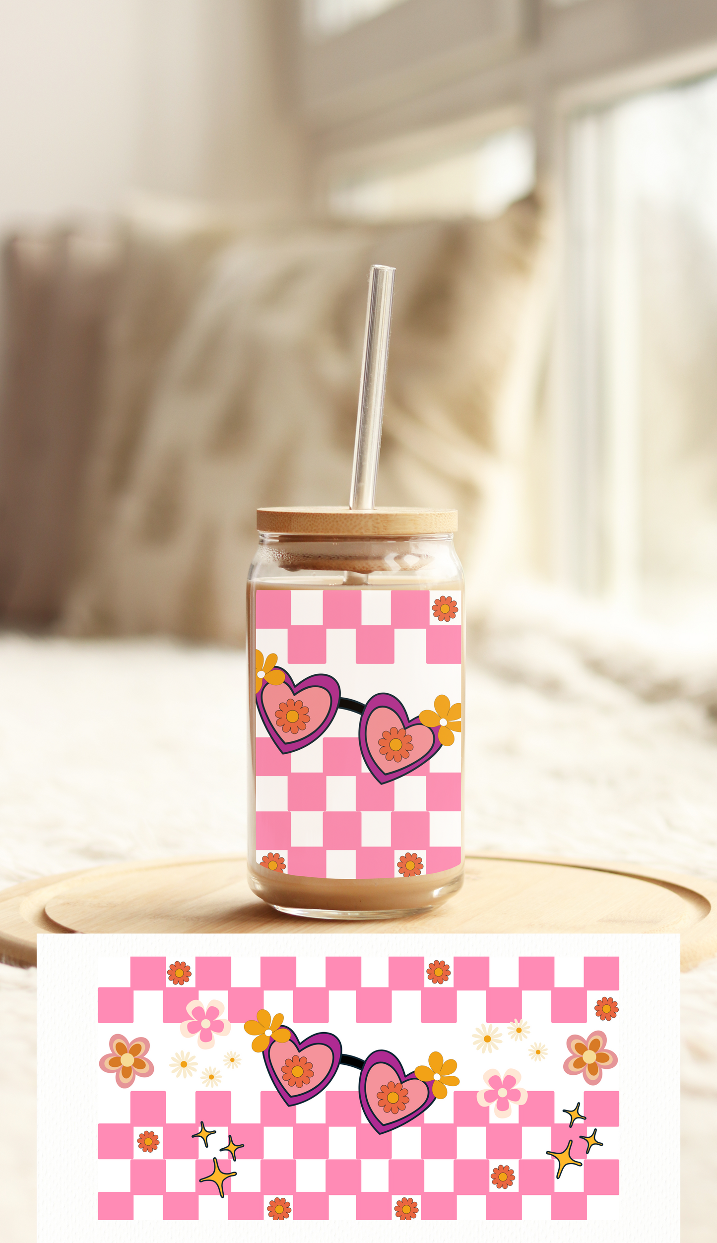 UV DTF Libbey Cup Wrap Love & Valentine