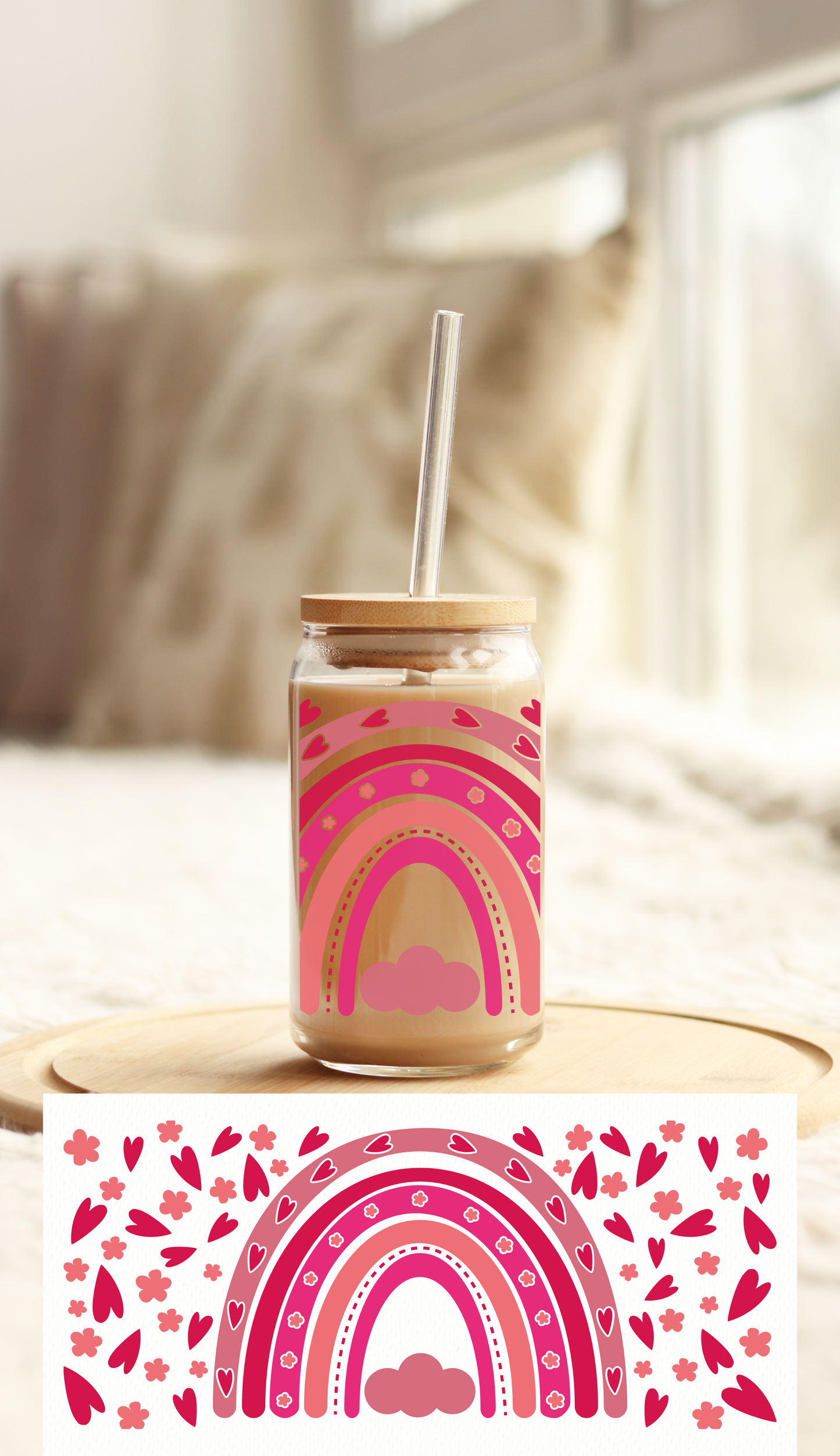 UV DTF Libbey Cup Wrap Love & Valentine