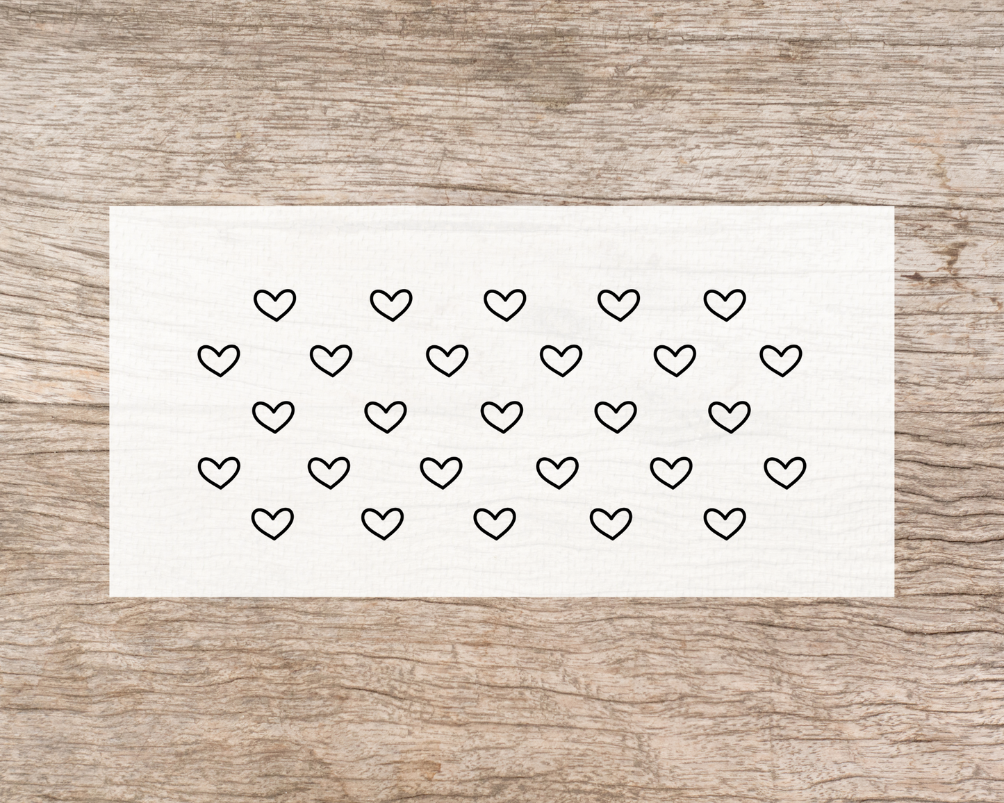 UV DTF Libbey Cup Wrap Love & Valentine