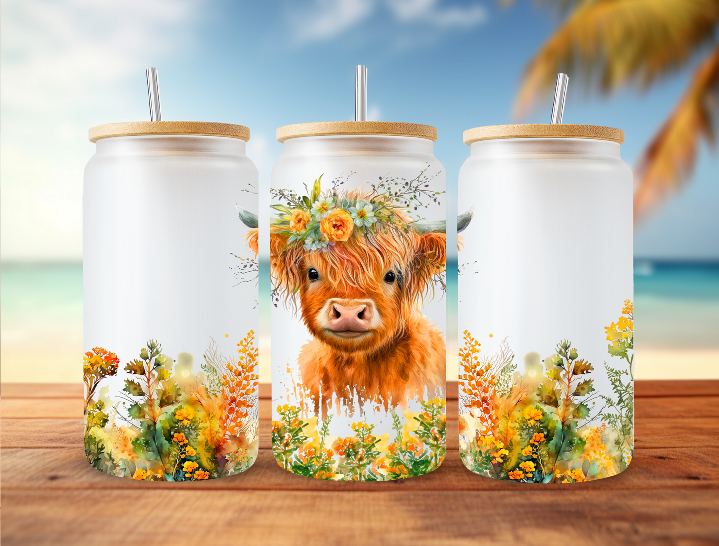 UV DTF Libbey Cup Wrap ANIMALS