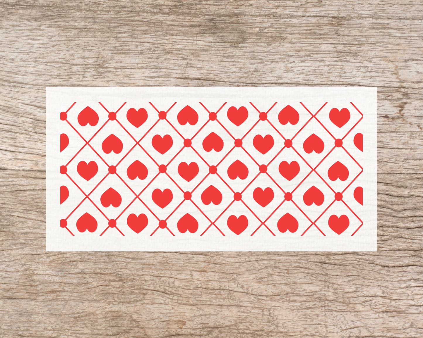 UV DTF Libbey Cup Wrap Love & Valentine