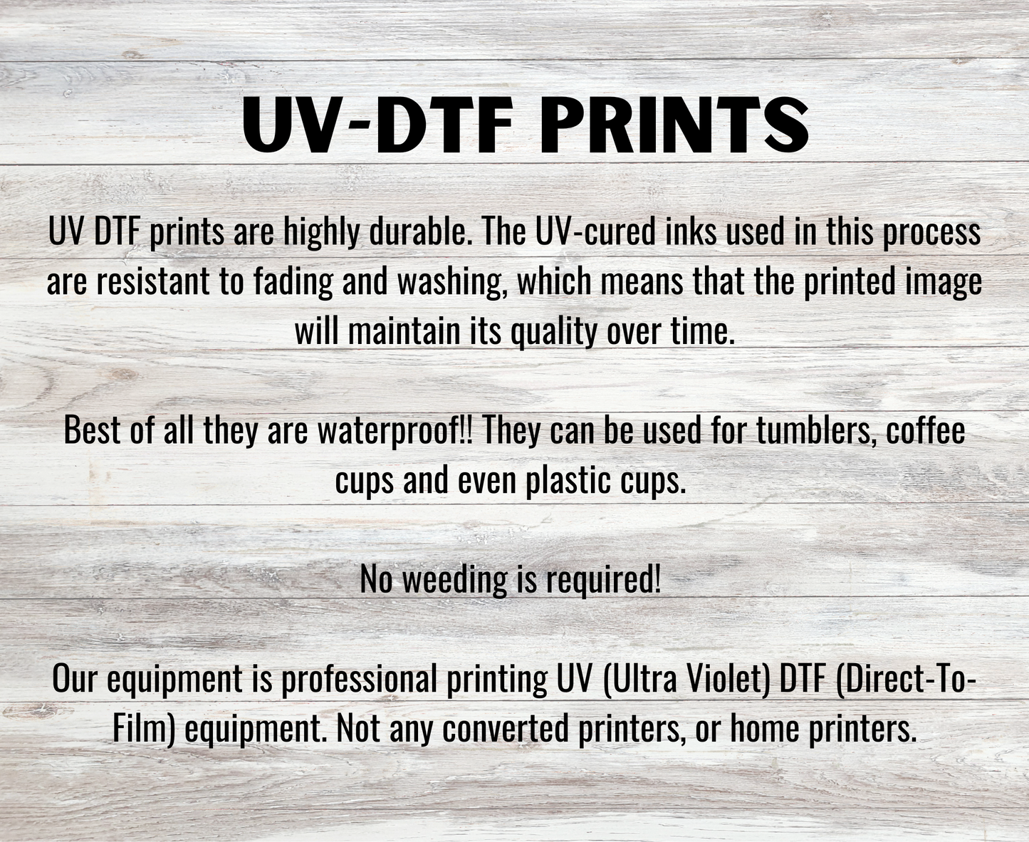 UV DTF Libbey Cup Wrap BAKING & FOOD