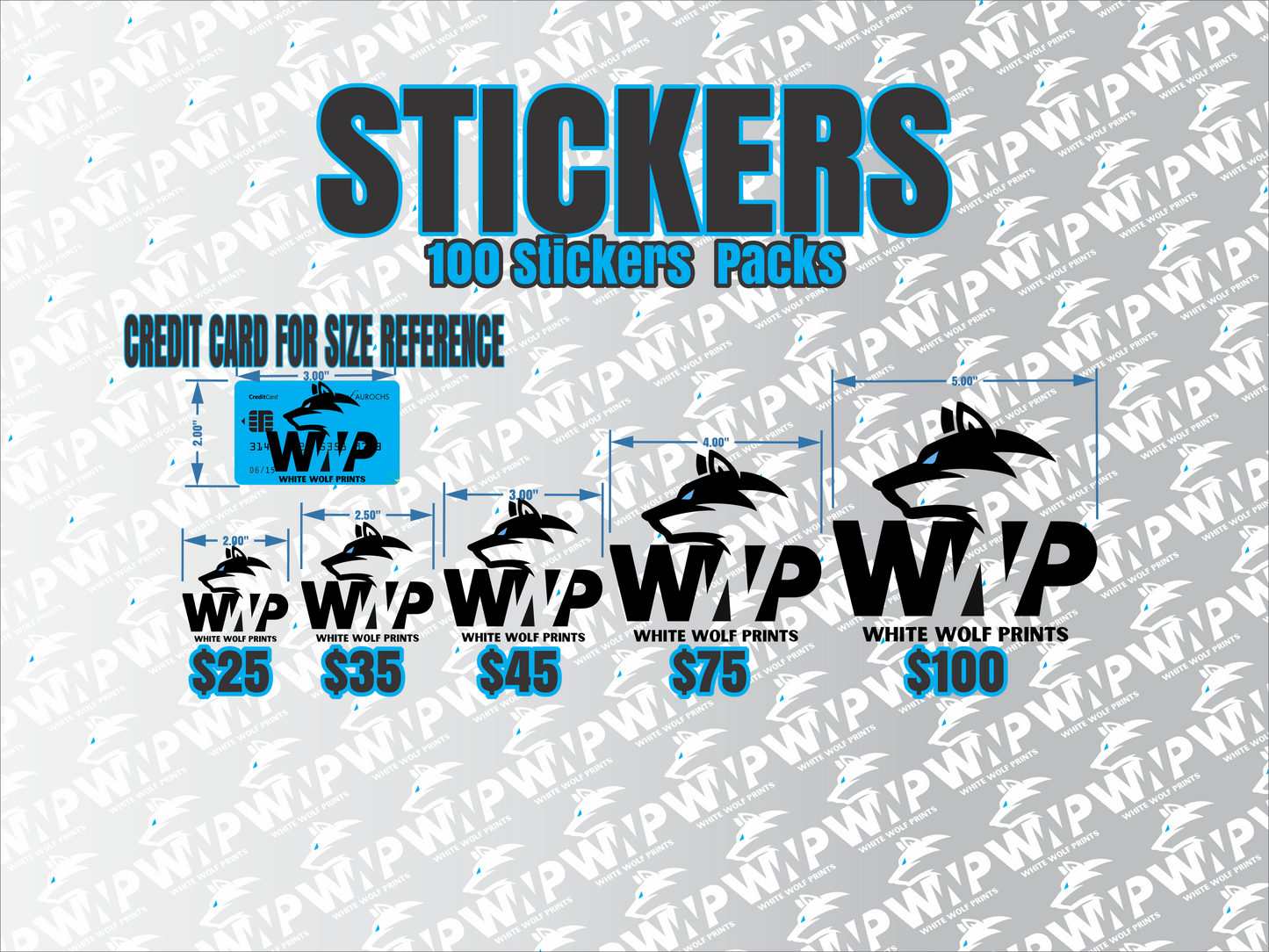 100 Custom Kiss Cut Stickers