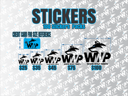 100 Custom Kiss Cut Stickers